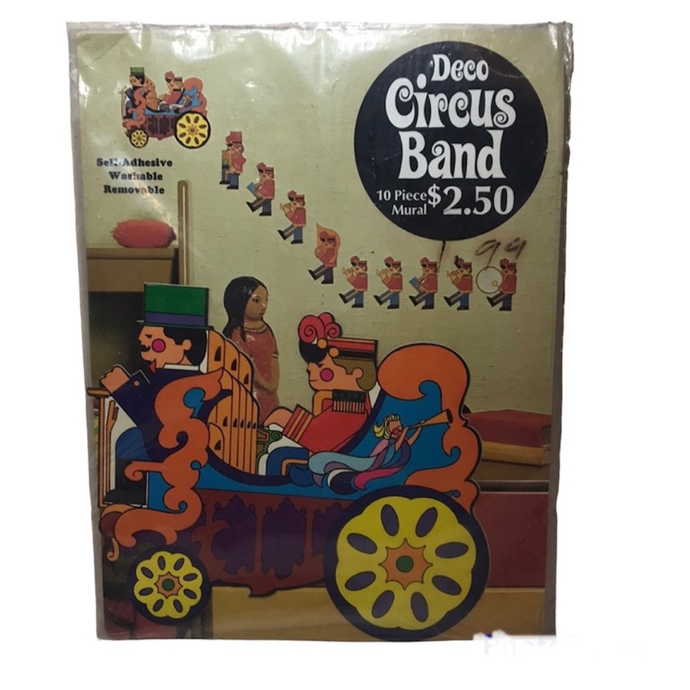 Vintage wall mural Circus Band